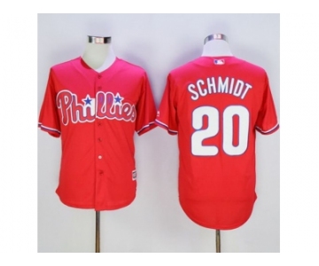 Philadelphia Phillies #20 Mike Schmidt Red New Cool Base Stitched Baseball Jersey