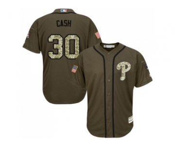 Philadelphia Phillies #30 Dave Cash Green Salute to Service Stitched Baseball Jersey