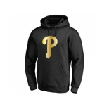 Philadelphia Phillies Gold Collection Pullover Hoodie Black