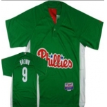 mlb Philadelphia Phillies #9 Brown Green