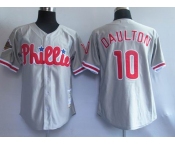 mlb jersey philadelphia phillies #10 daulton m&n grey