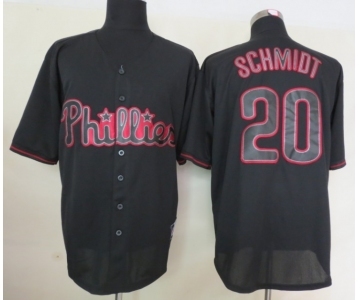 mlb jerseys philadelphia phillies #20 schmidt black[fashion]