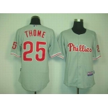 mlb jerseys philadelphia phillies #25 thome grey