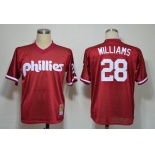 mlb jerseys philadelphia phillies #28 mitch williams red[1991]