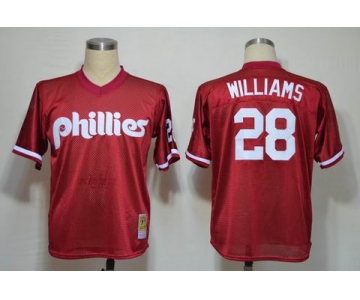 mlb jerseys philadelphia phillies #28 mitch williams red[1991]