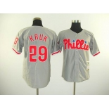 mlb jerseys philadelphia phillies #29 kruk grey[kruk]