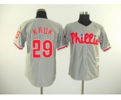 mlb jerseys philadelphia phillies #29 kruk grey[kruk]