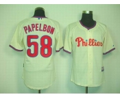 mlb jerseys philadelphia phillies #58 papelbon cream