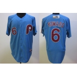 mlb jerseys philadelphia phillies #6 howard m&n blue