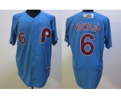 mlb jerseys philadelphia phillies #6 howard m&n blue