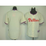 mlb jerseys philadelphia phillies blank cream