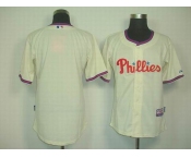 mlb jerseys philadelphia phillies blank cream