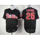 mlb jerseys philadephia phillies #25 thome black