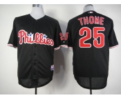 mlb jerseys philadephia phillies #25 thome black