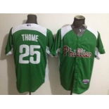 mlb jerseys philadephia phillies #25 thome green