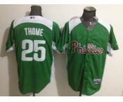 mlb jerseys philadephia phillies #25 thome green