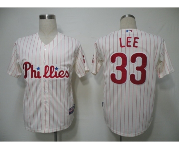 mlb jerseys philadephia phillies #33 lee cream(red strip) cool base