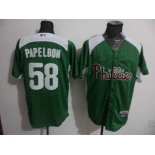 mlb jerseys philadephia phillies #58 papelbon green