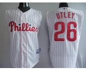 mlb jerseys philadephia phillis #26 chase utley (red strip) vest