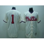 mlb philadelphia phillies #1 ashburn m&n cream