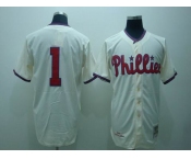 mlb philadelphia phillies #1 ashburn m&n cream