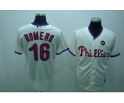 mlb philadelphia phillies #16 romero cream