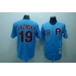 mlb philadelphia phillies #19 luzinski m&n blue