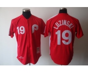 mlb philadelphia phillies #19 luzinski m&n red