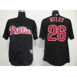 mlb philadelphia phillies #26 utley black