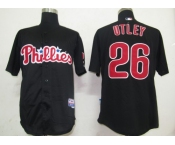 mlb philadelphia phillies #26 utley black