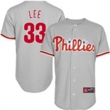 mlb philadelphia phillies #33 cliff lee grey