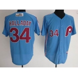 mlb philadelphia phillies #34 halladay blue