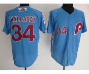 mlb philadelphia phillies #34 halladay blue