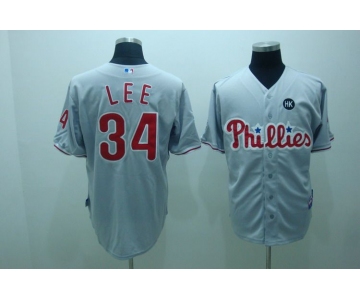 mlb philadelphia phillies #34 lee grey