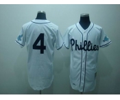 mlb philadelphia phillies #4 foxx white(m&n)