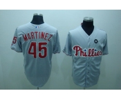 mlb philadelphia phillies #45 martinez grey