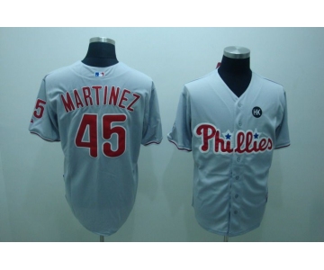 mlb philadelphia phillies #45 martinez grey