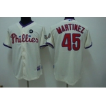 mlb philadelphia phillies #45 martinez ws09 patch cream