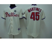 mlb philadelphia phillies #45 martinez ws09 patch cream