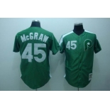 mlb philadelphia phillies #45 mcgraw m&n green