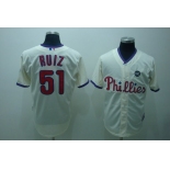 mlb philadelphia phillies #51 RUIZ 2009 world series cream