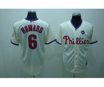 mlb philadelphia phillies #6 howard cream