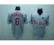 mlb philadelphia phillies #6 howard grey