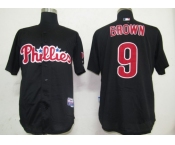 mlb philadelphia phillies #9 brown black