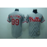 mlb philadelphia phillies #99 williams m&n grey