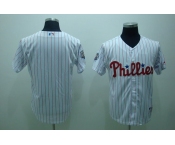 mlb philadelphia phillies blank 2009 world series white(red strip)