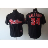 mlb philadephia phillies #34 halladay black(halladay)