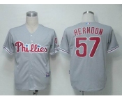 mlb philadephia phillies #57 herndon grey[cool base]