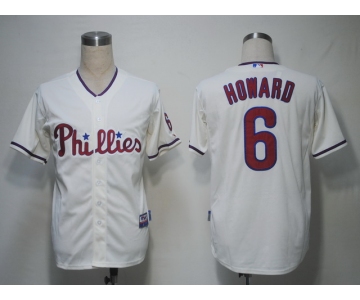 mlb philadephia phillies #6 hoeard cream[cool base]