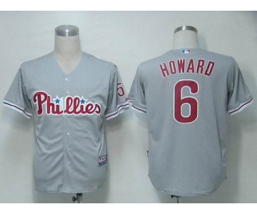 mlb philadephia phillies #6 hoeard grey[cool base]